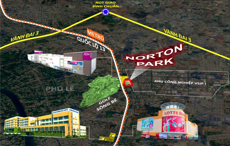 Vị trí đắc địa dự án Norton Park